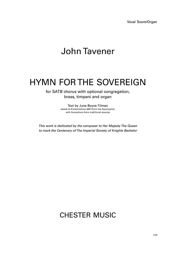 Hymn For The Sovereign